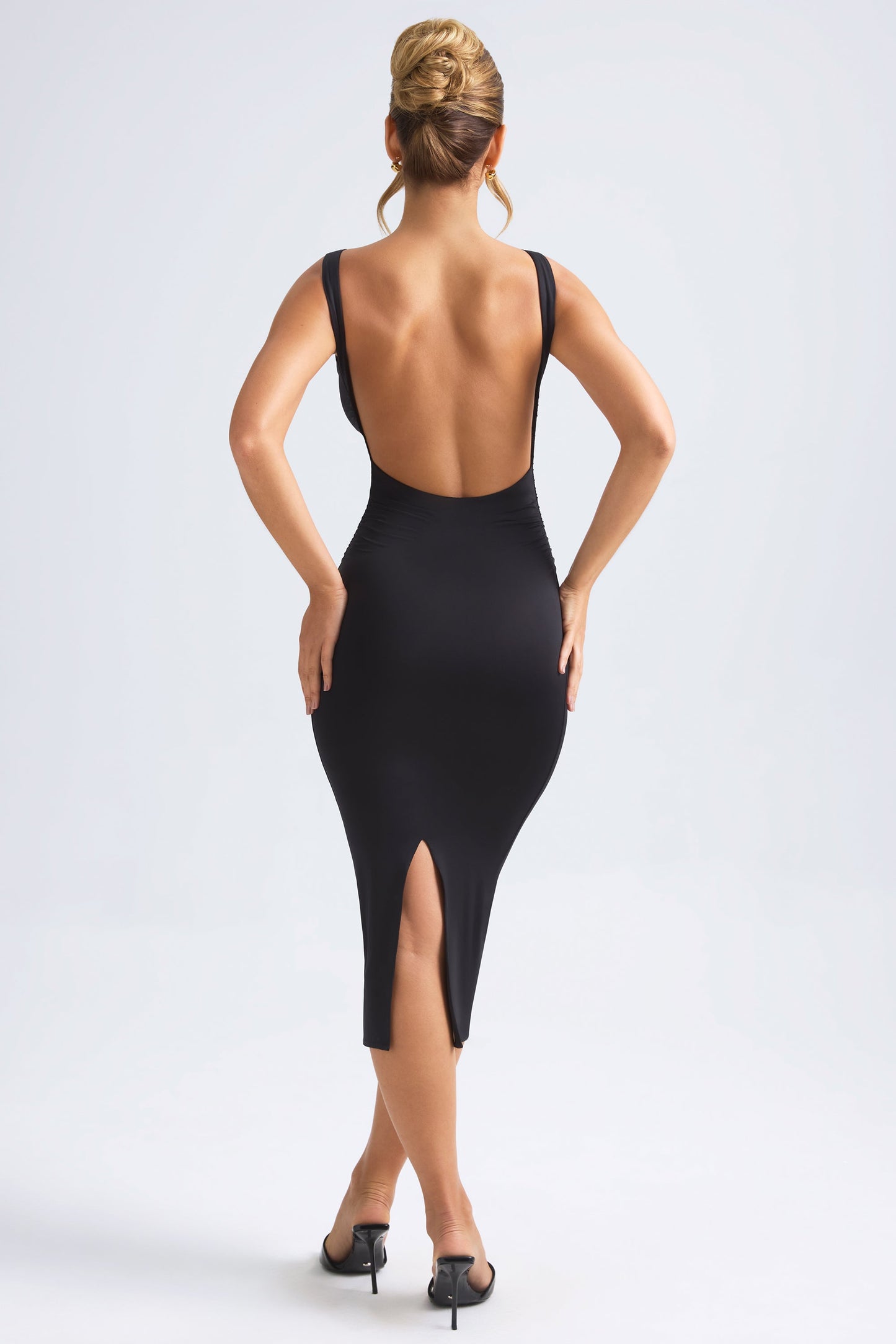 Grainne Ruched Open-Back Midaxi Dress