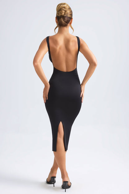 Grainne Ruched Open-Back Midaxi Dress