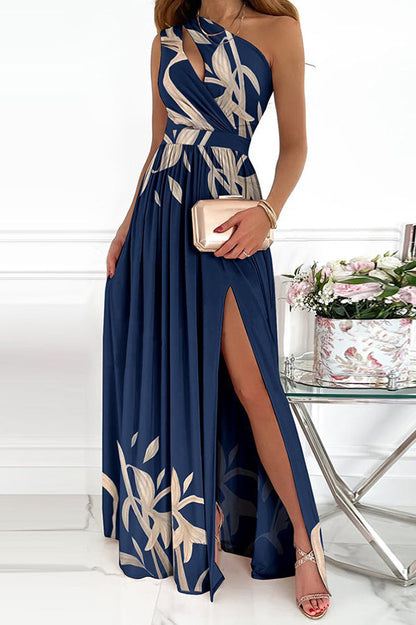 Jolie Floral One-Shoulder Maxi Dress