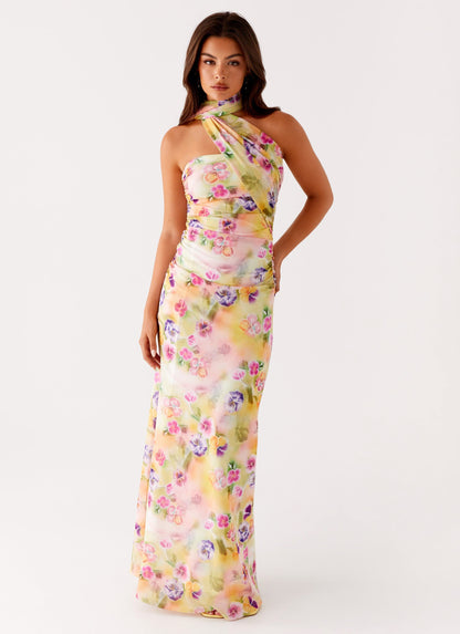 Songbird Sunburst Floral Maxi Dress
