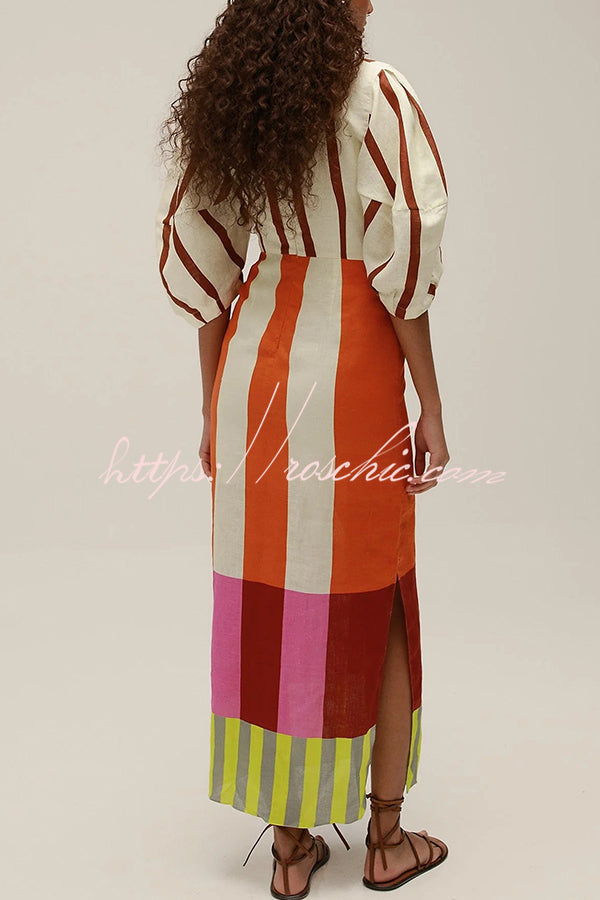 Kaya Linen Maxi Dress