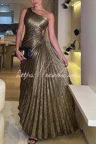 Valentina Metallic Maxi Dress