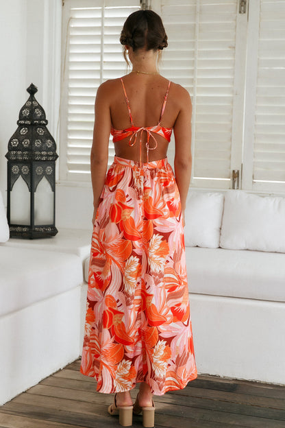 Arabella Garden Maxi Dress in Wine