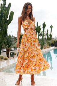 Orange Floral