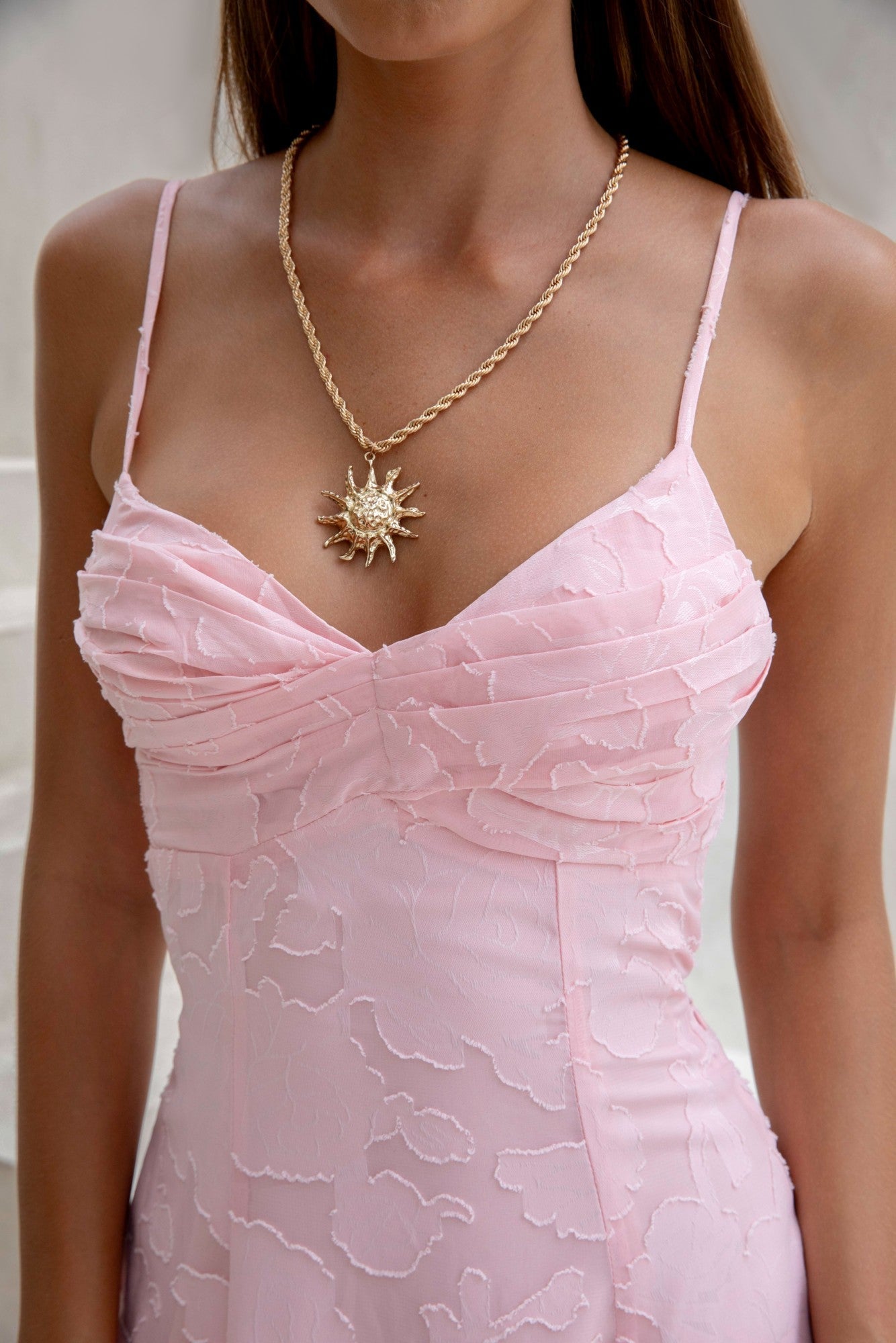 Ophelia Paradise Maxi Dress in Soft Yellow