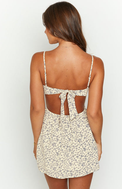 Amorgos Floral Mini Dress