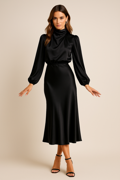 Amara Draped Midi Dress