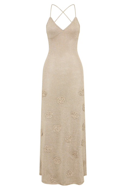 Suki Metallic Knit Maxi Dress