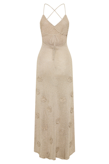 Suki Metallic Knit Maxi Dress