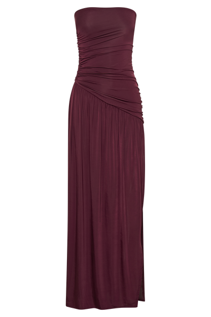 MAROON MAXI DRESS