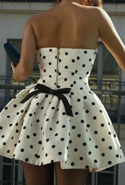 Amabel Polka Dot Mini Dress
