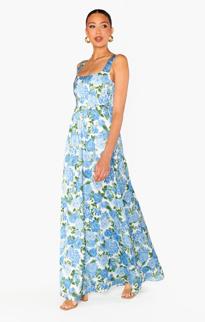 Nina Cottage Floral Maxi Dress
