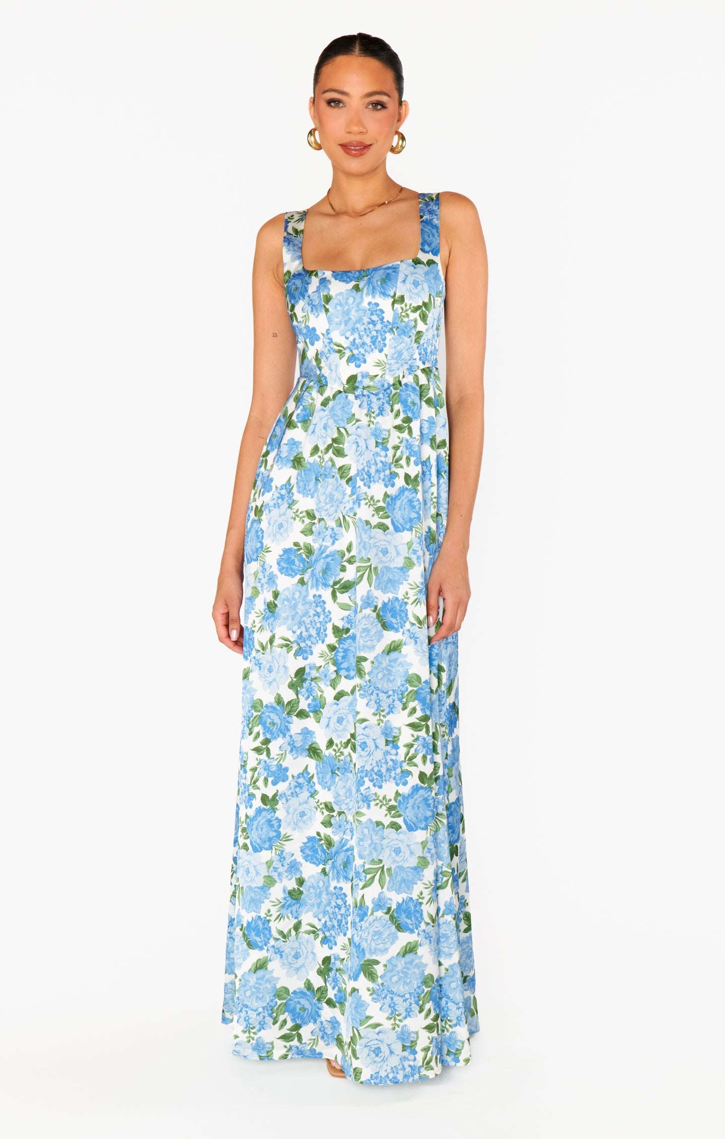 Nina Cottage Floral Maxi Dress