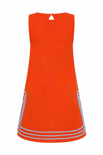 Margot Silk Mini Dress in Spritz
