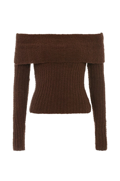 LOLA OFF-SHOULDER KNIT DRESS