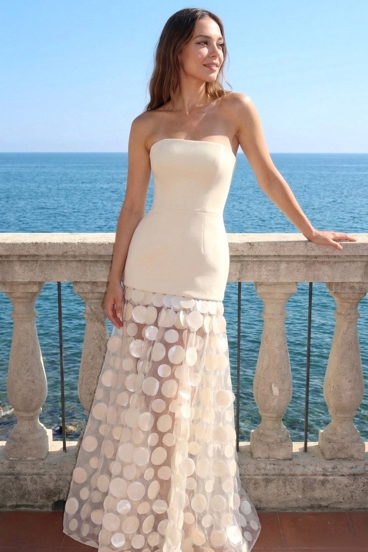 Cecilia Tulle A-Line Maxi Dress