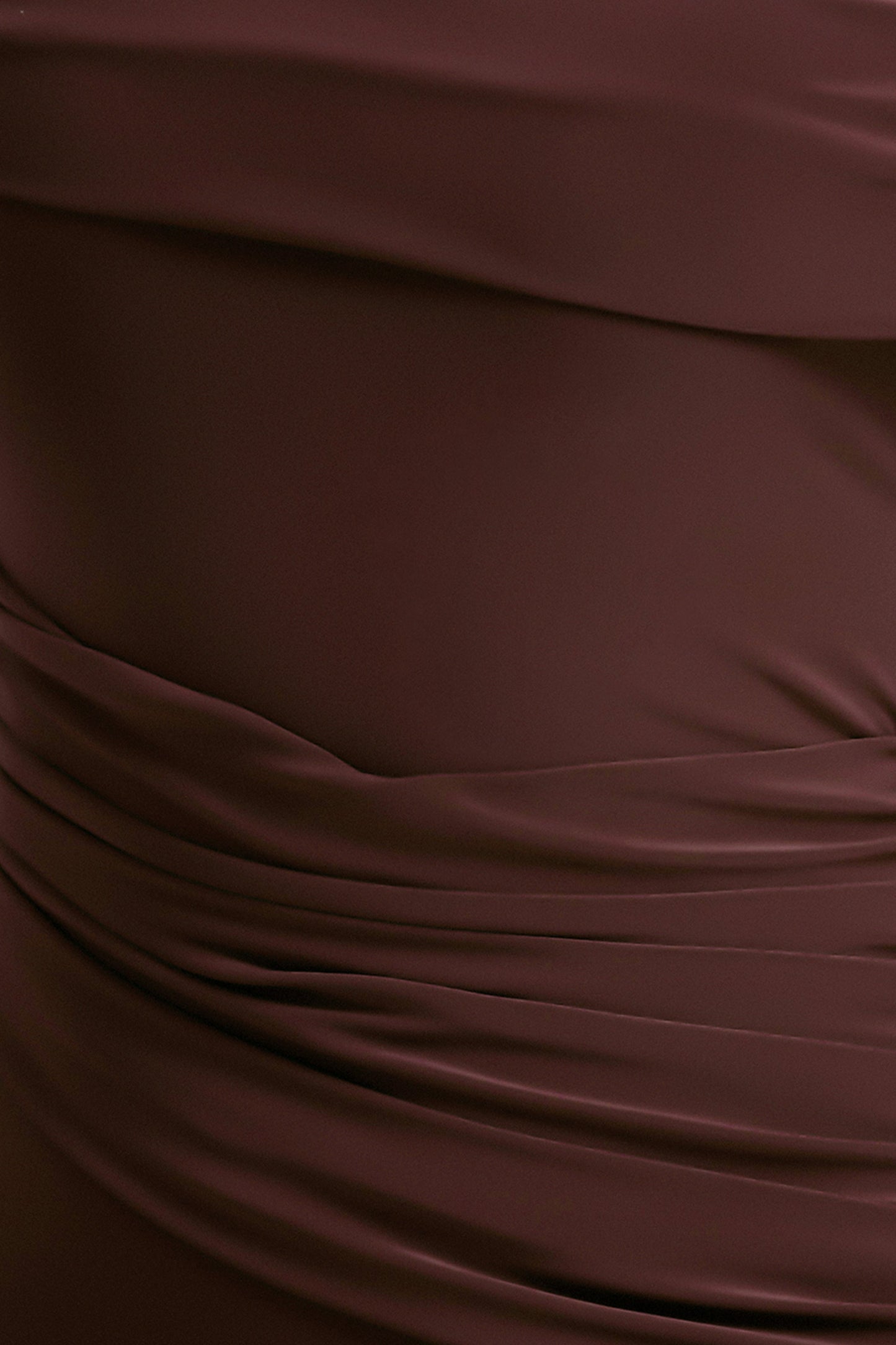 Valina Ruched Asymmetric Maxi Dress
