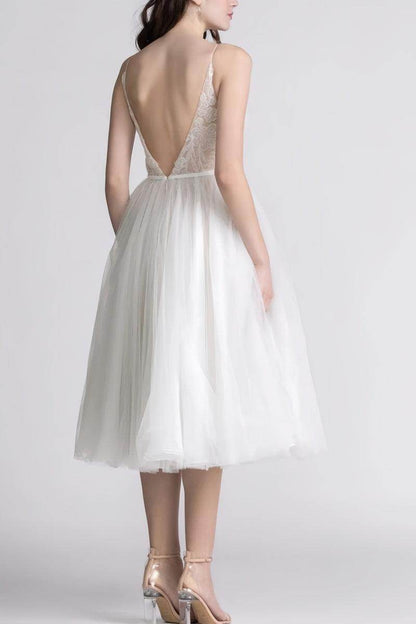 Celeste Lace Tulle A-Line Dress