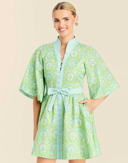 Carmen Trellis Mini Dress