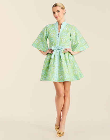 Carmen Trellis Mini Dress