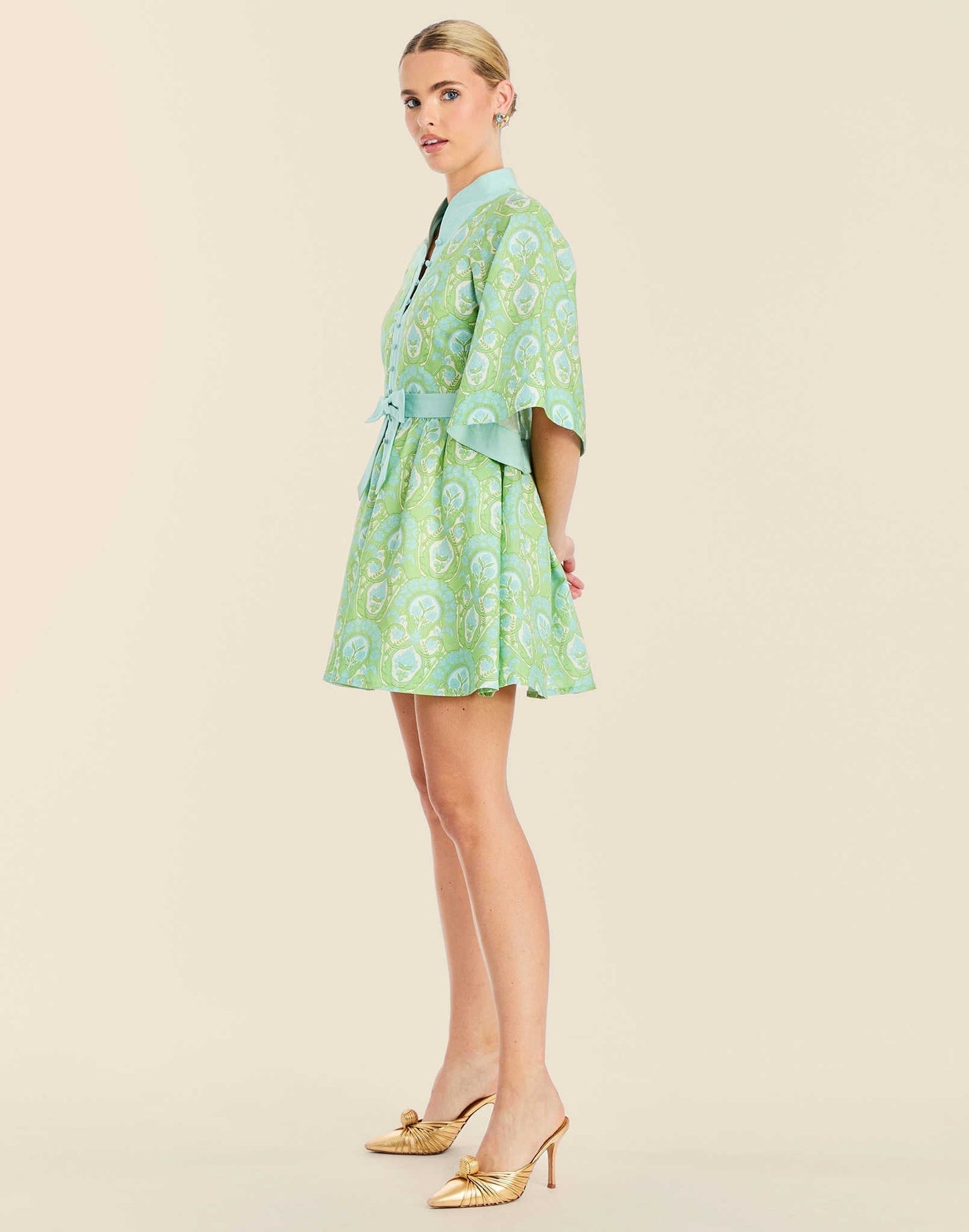 Carmen Trellis Mini Dress