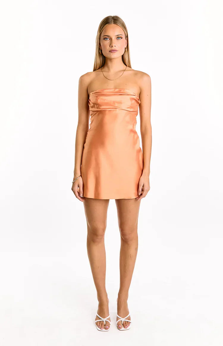 Claudie Satin Mini Dress