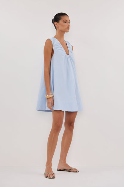 Gabby Cornflower Cotton Mini Dress