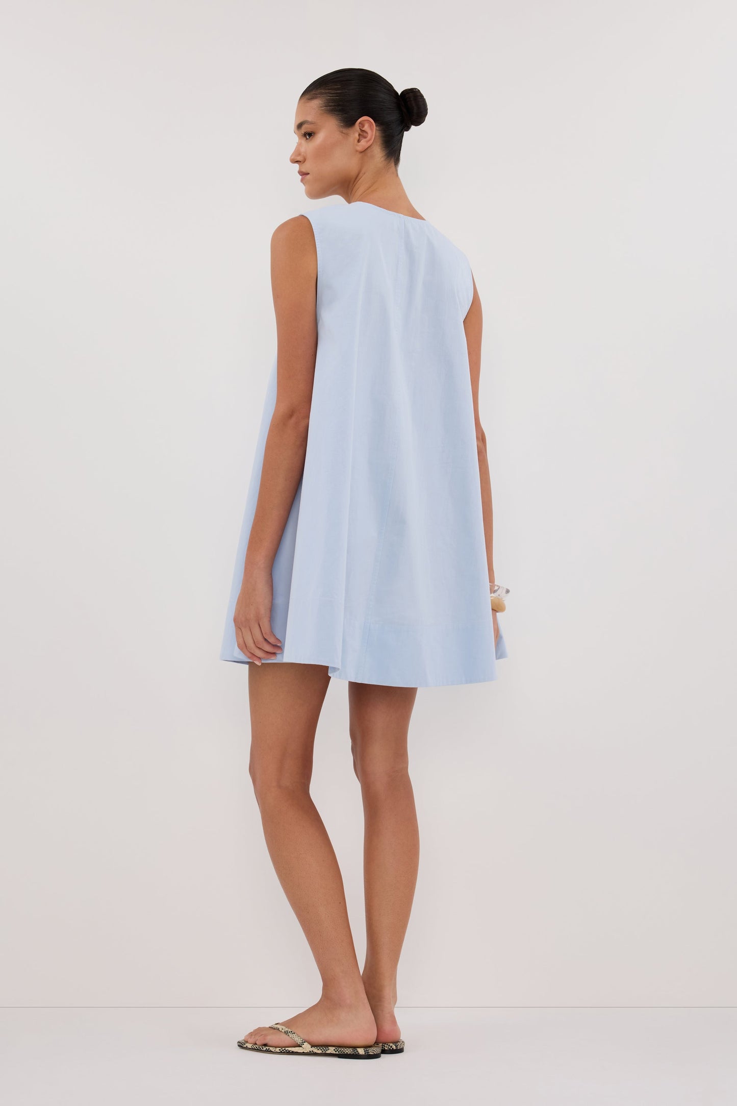 Gabby Cornflower Cotton Mini Dress