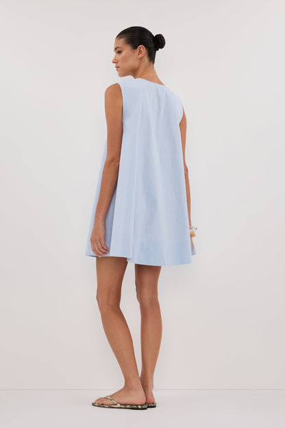 Gabby Cornflower Cotton Mini Dress