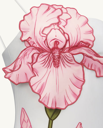 Iris Appliqué Mini Dress