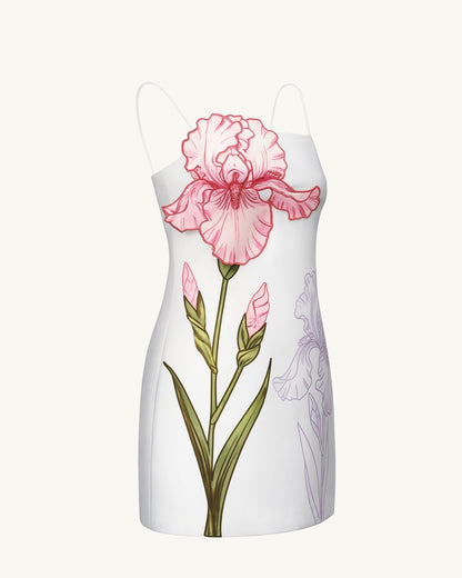 Iris Appliqué Mini Dress