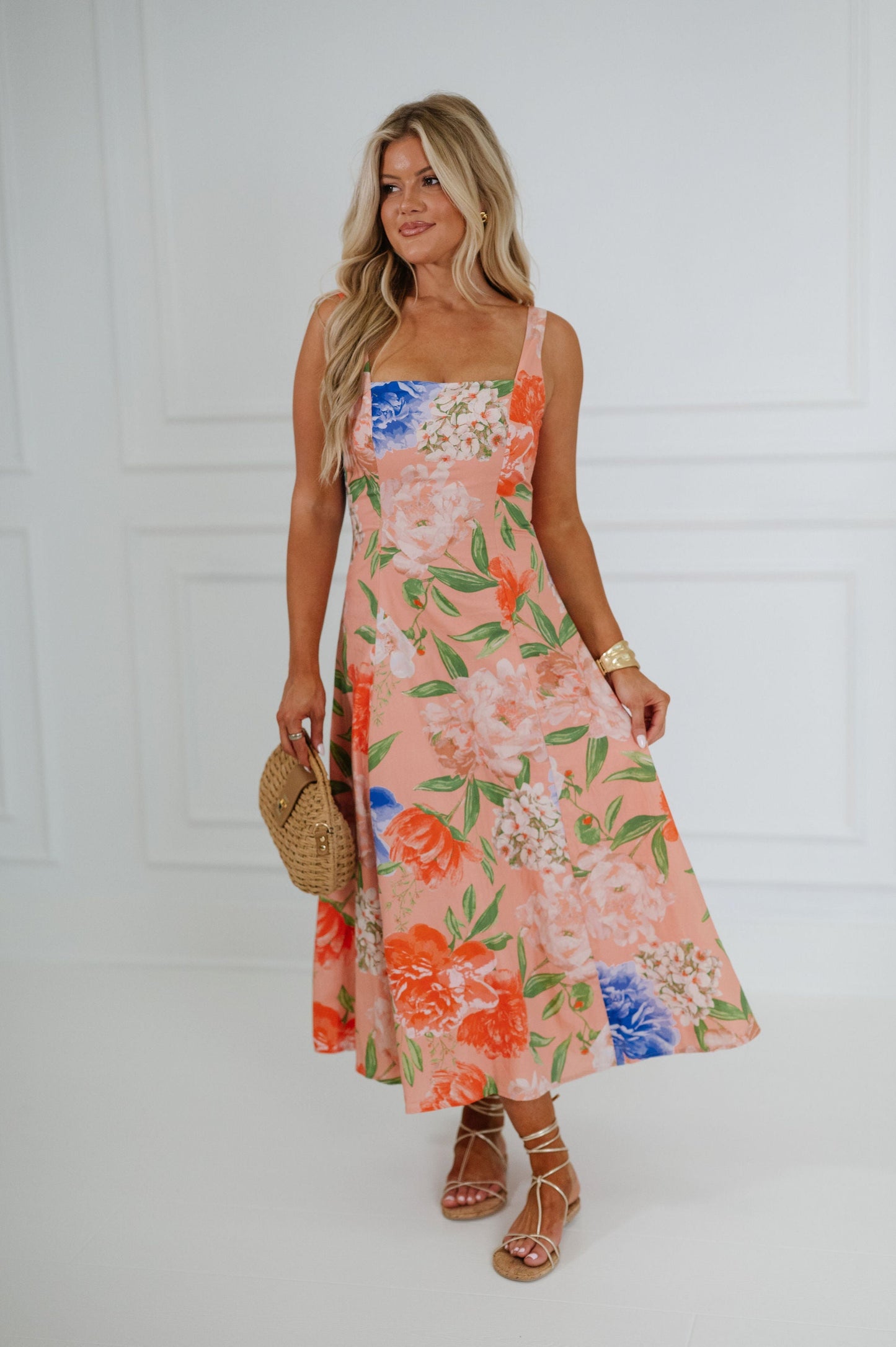 Aruba Floral Midi Dress