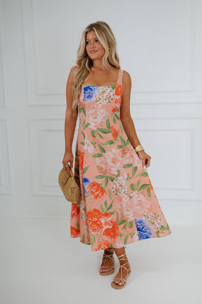 Aruba Floral Midi Dress