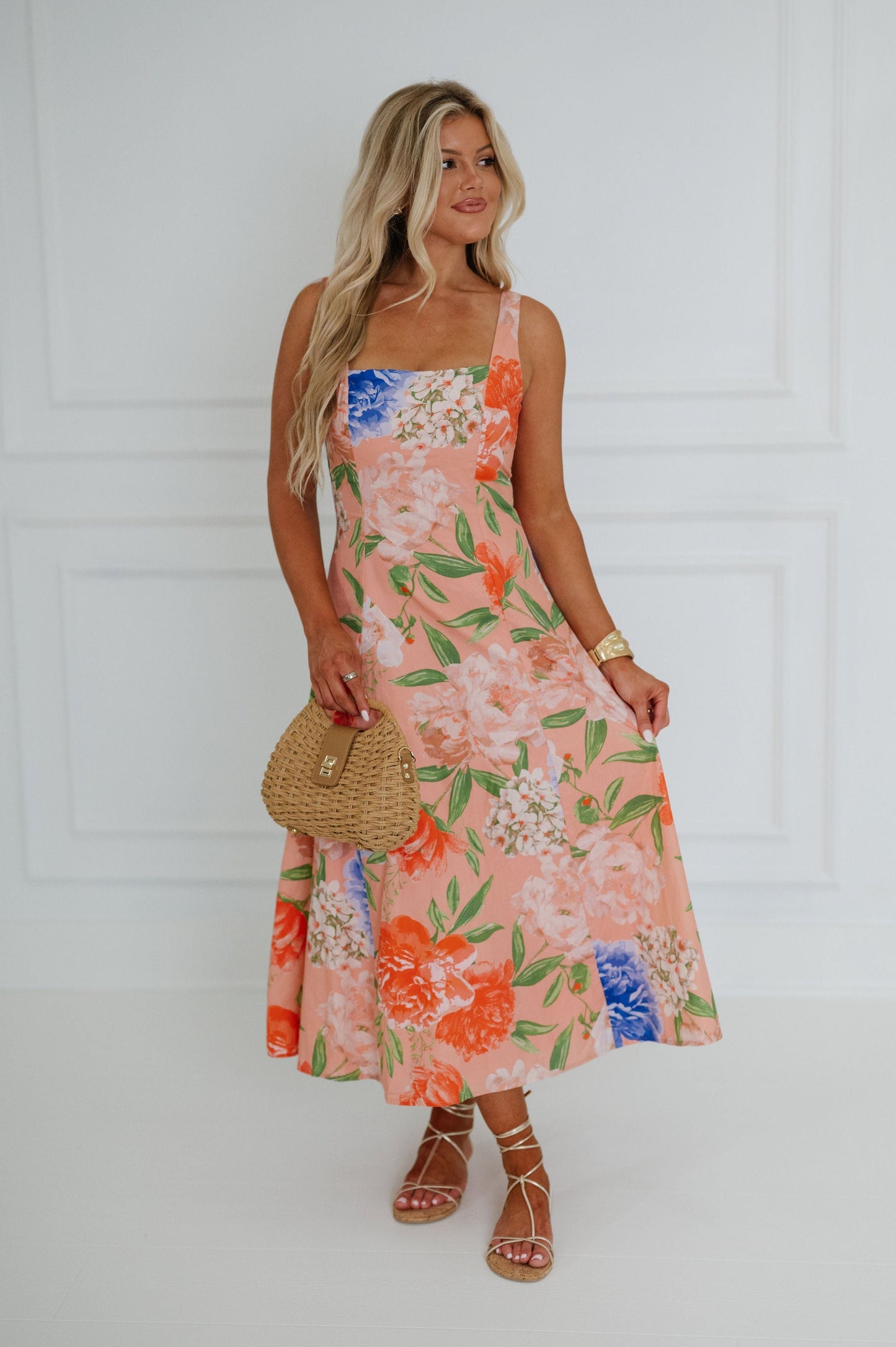 Aruba Floral Midi Dress