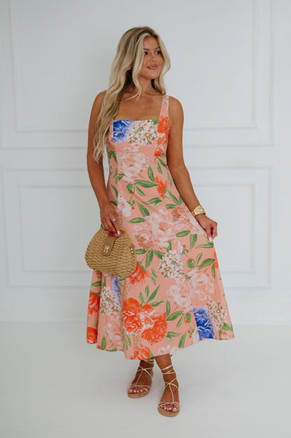 Aruba Floral Midi Dress