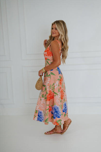 Aruba Floral Midi Dress