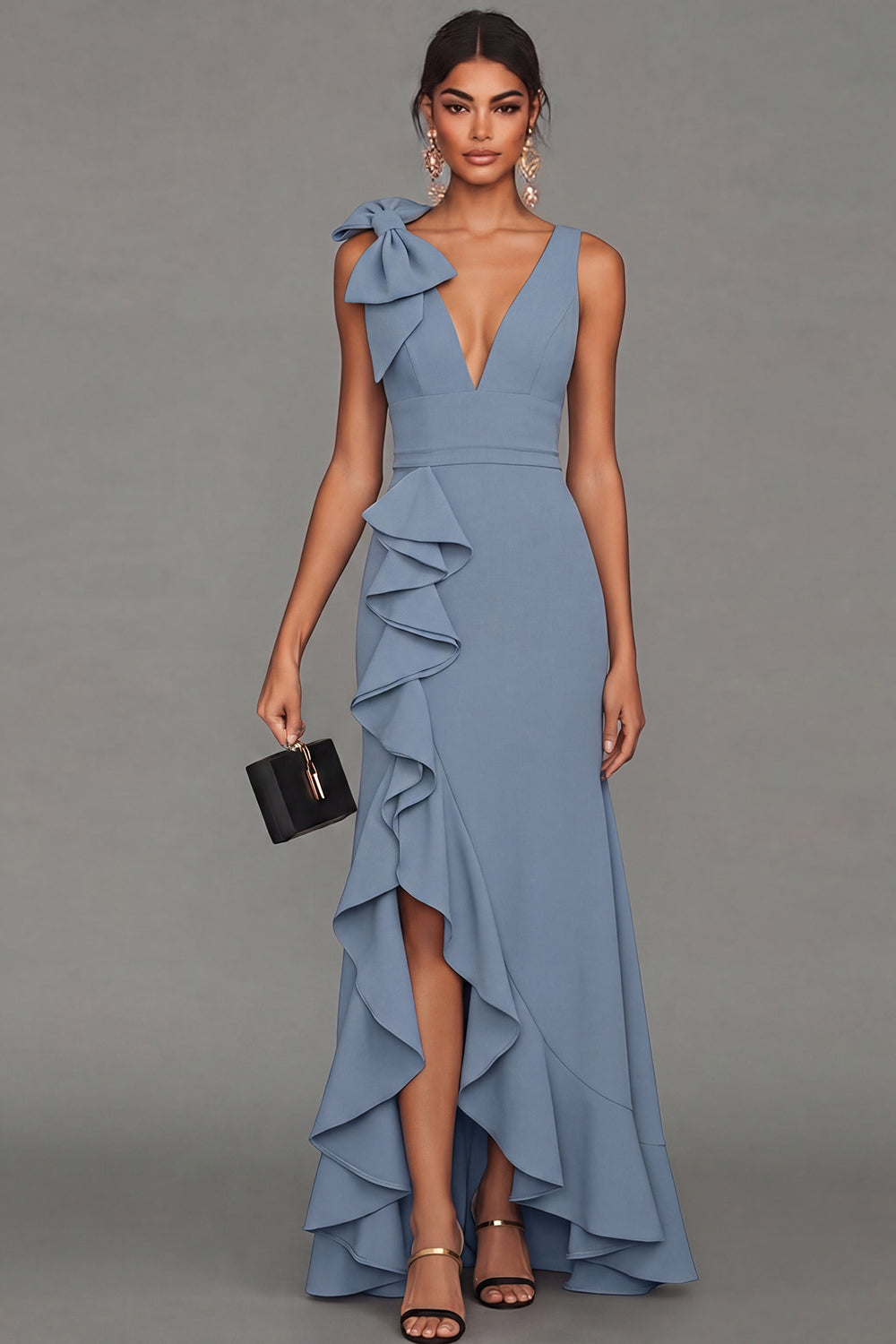 Valentina Ruffle Formal Gown