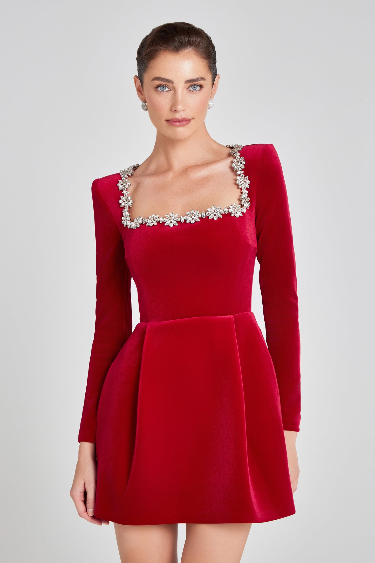 ELODIE VELVET MINI DRESS