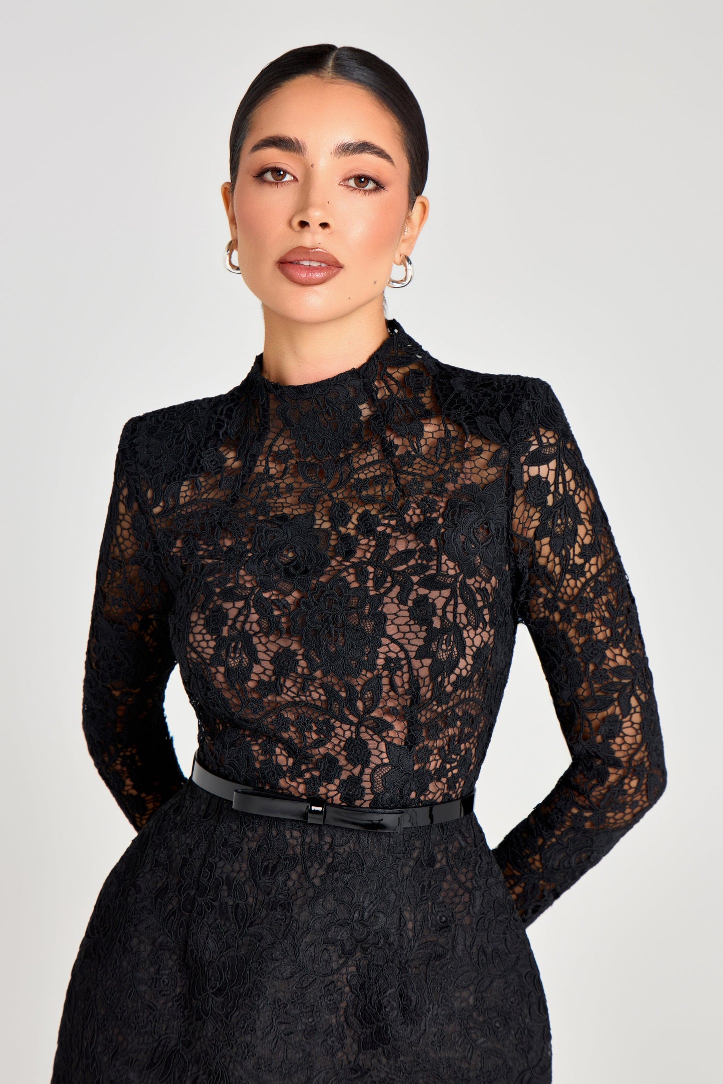 Sophie Silk Slip Dress in Black