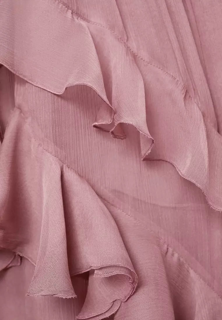 Arabella Chiffon Pleated Gown