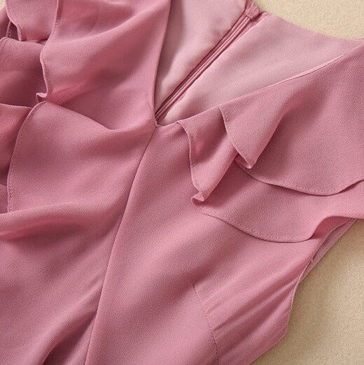 Arabella Chiffon Pleated Gown