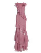 Arabella Chiffon Pleated Gown