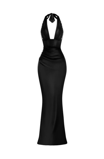 Elowen Cherry Lacquer Maxi Dress