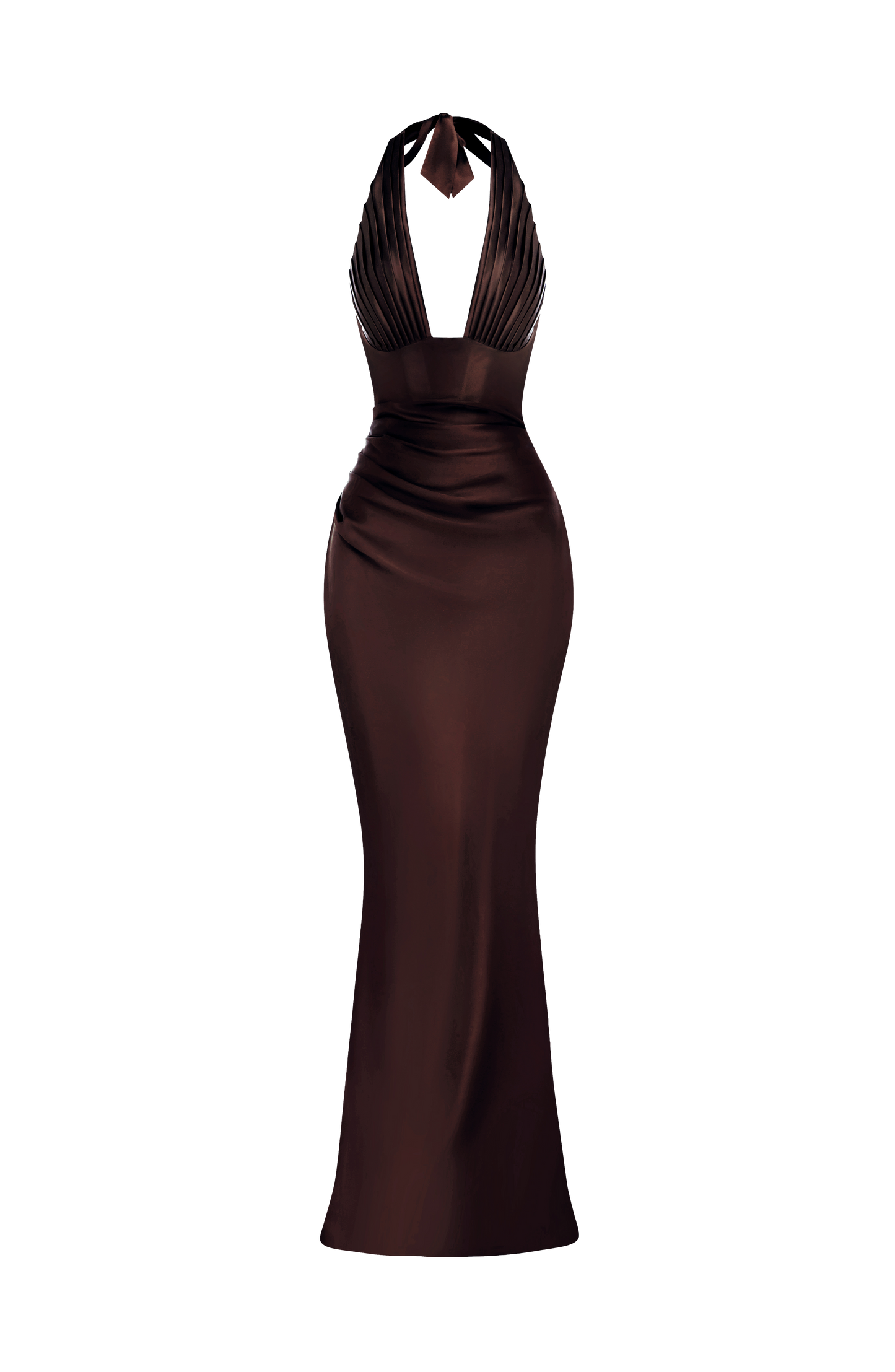 Elowen Cherry Lacquer Maxi Dress