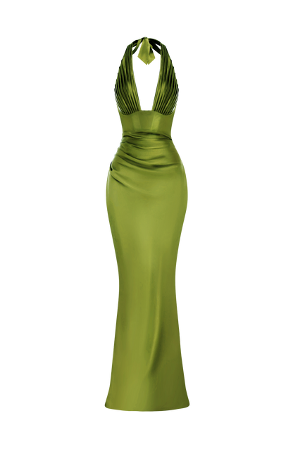 Elowen Cherry Lacquer Maxi Dress