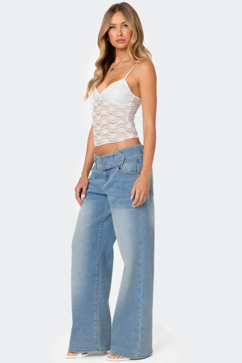 AZALEA SHEER LACE TOP