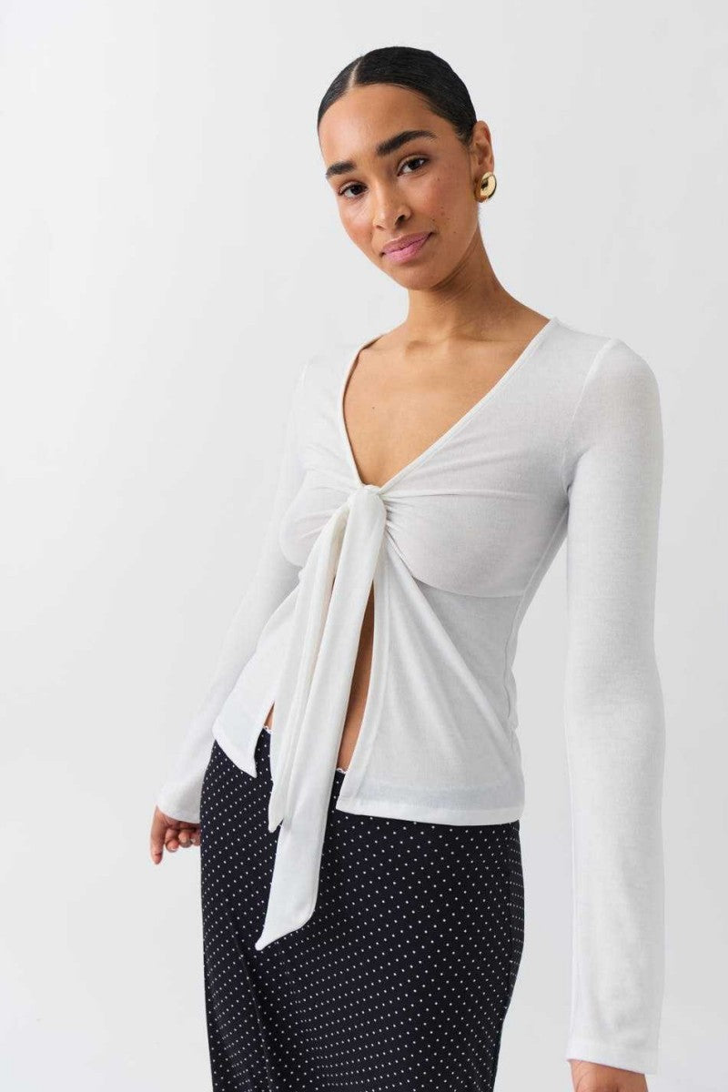 JESSALYN KNOT TIE TOP