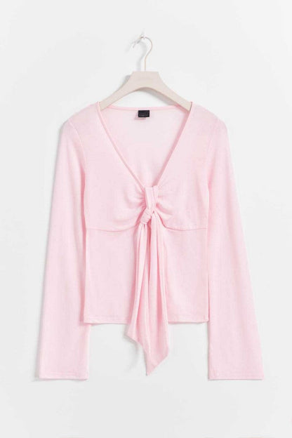 JESSALYN KNOT TIE TOP