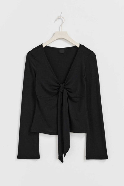 JESSALYN KNOT TIE TOP