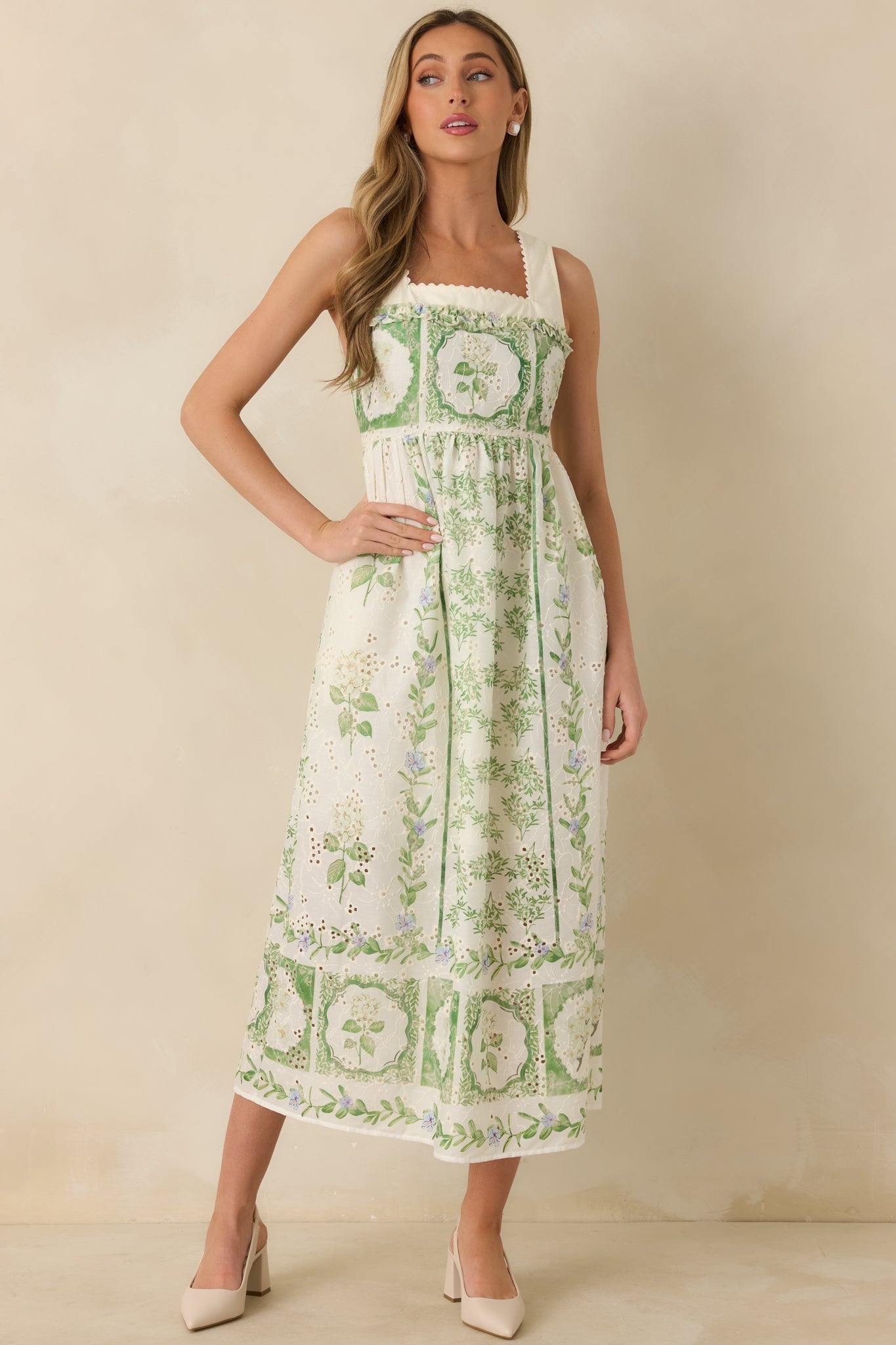 Evangeline Eyelet Maxi Dress